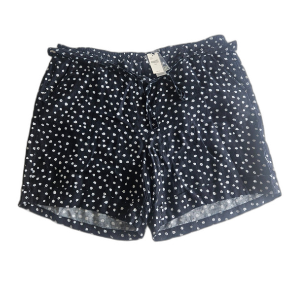 Women's Black and White Polka Dot Shorts - Picture 1 of 9